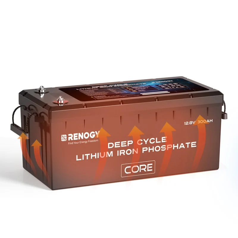Core – 12,8V 300Ah LiFePO4 Batterie Lithium Auto-Chauffage