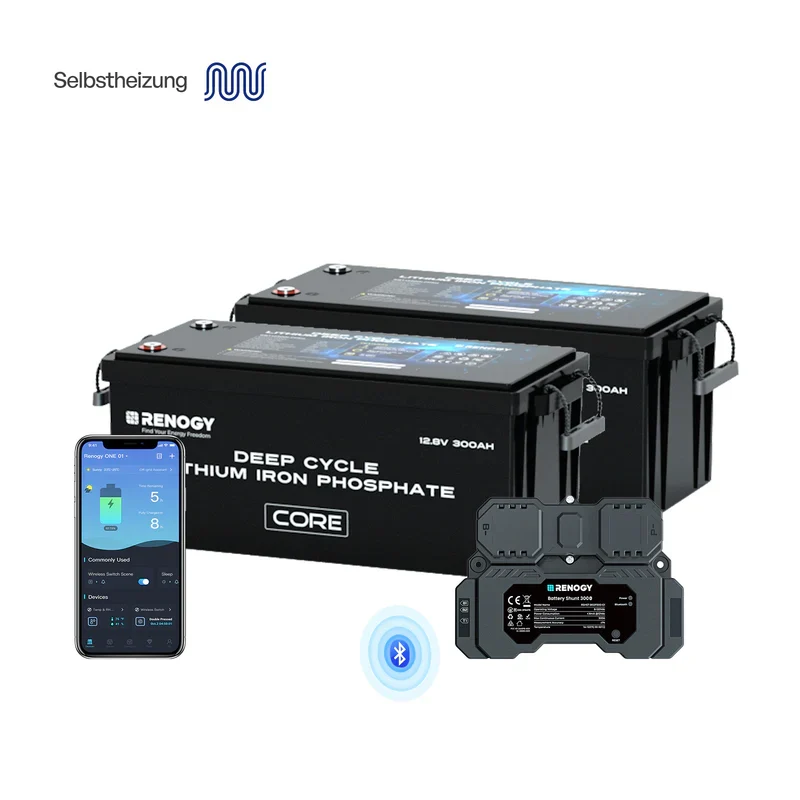 Core – 12,8V 300Ah LiFePO4 Batterie Lithium Auto-Chauffage