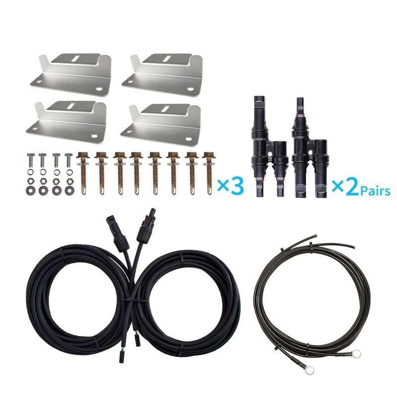 Kit de Câblage et de Montage pour Panneaux Solaires 300W