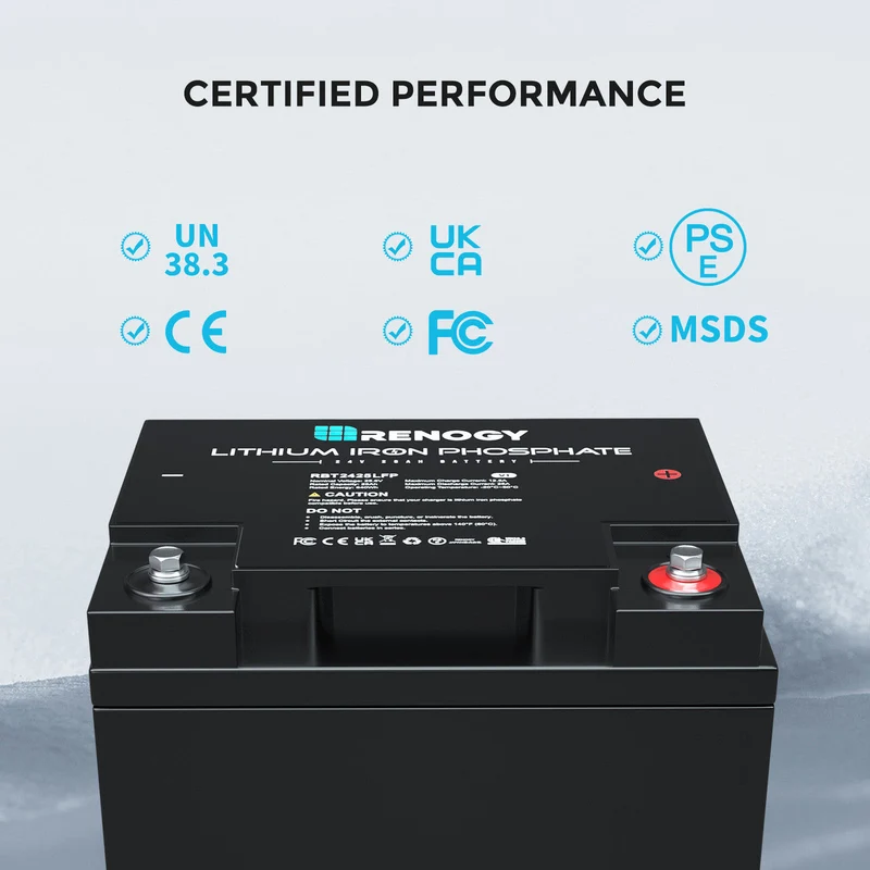 Batterie Lithium Fer Phosphate (LiFePO4) intelligente 24 V 25 Ah