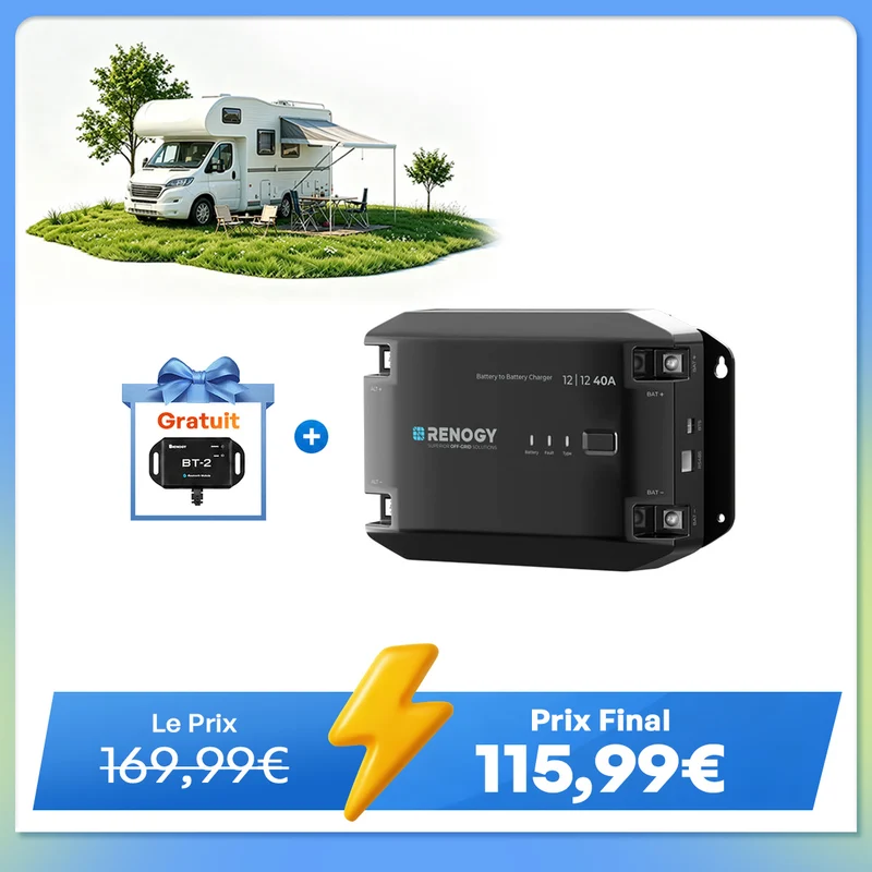 12V 40A Chargeur de Batterie DC-DC