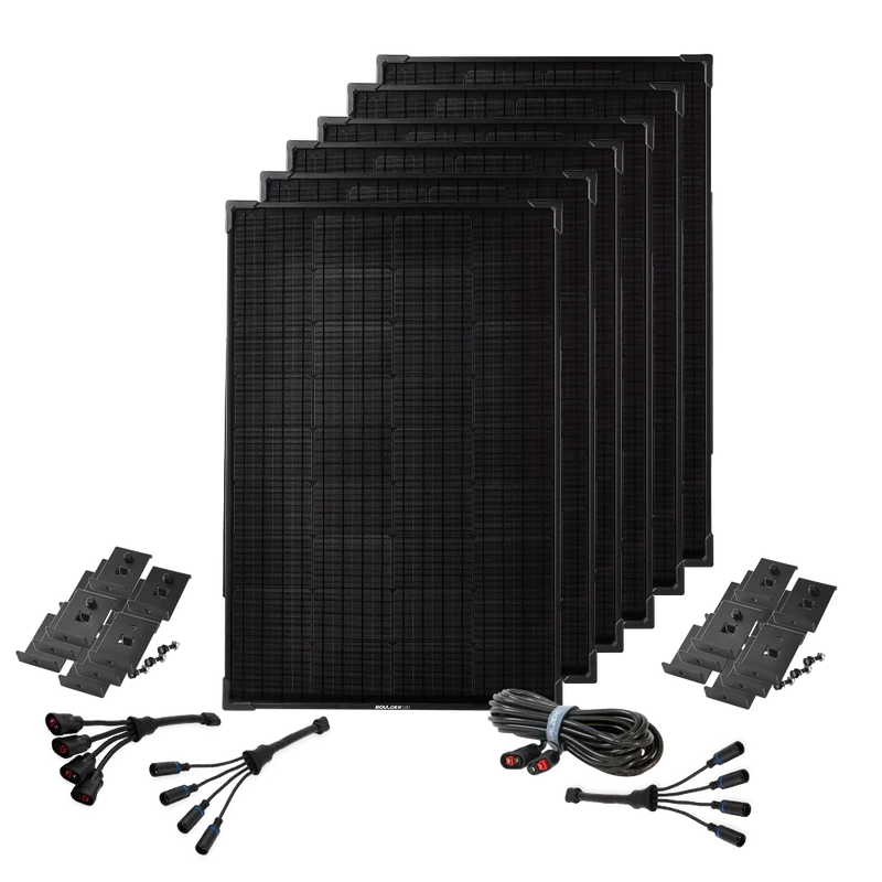 (6) Boulder 100 Solar Panel Mountable Bundle