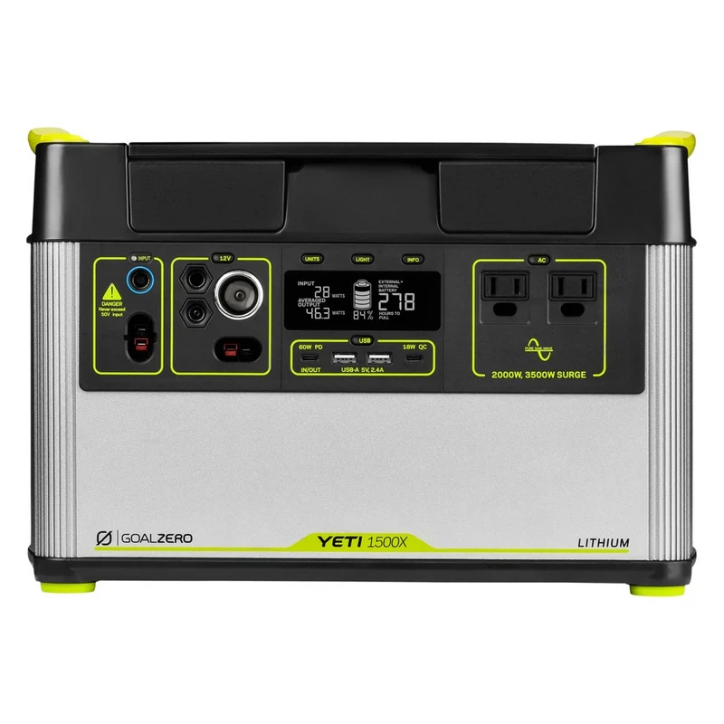 Yeti 1500X + Boulder 200 BC Solar Generator