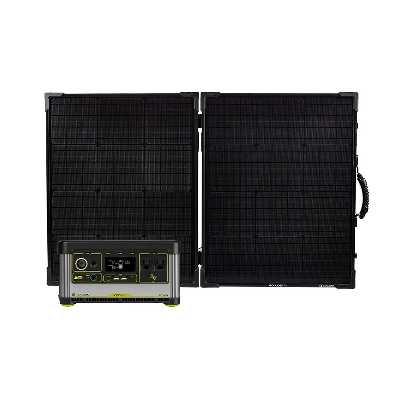 Yeti 500X + Boulder 100 BC Solar Generator