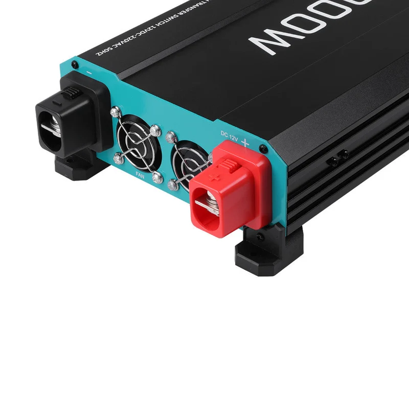 12V 1000W Onduleur Solaire DC-AC à Onde Sinusoïdale Pure, Idéal pour Camping-Car, Van Aménagé et Systèmes Hors Réseau