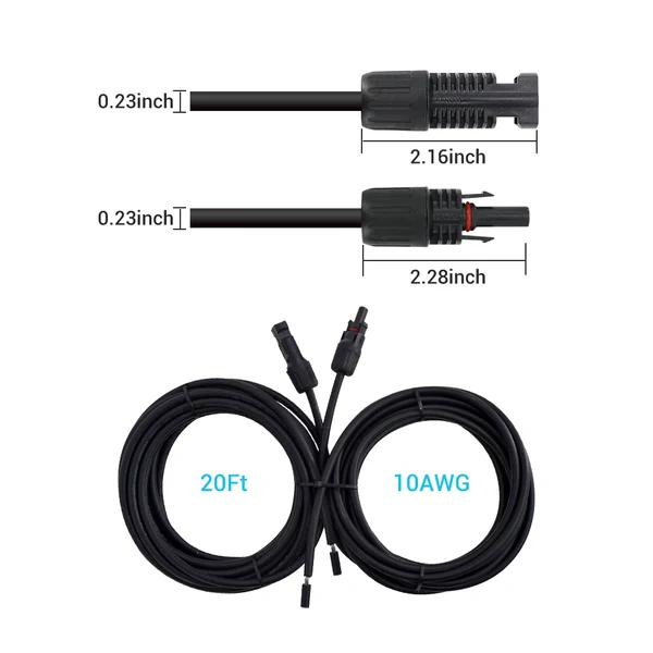 Solar Adaptor Kit Between Solar Panel And Charge Controller (One Pair)