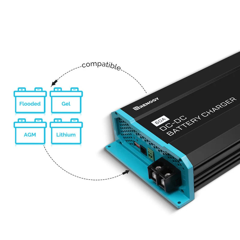 12V 60A Chargeur de batterie DC-DC Embarqué