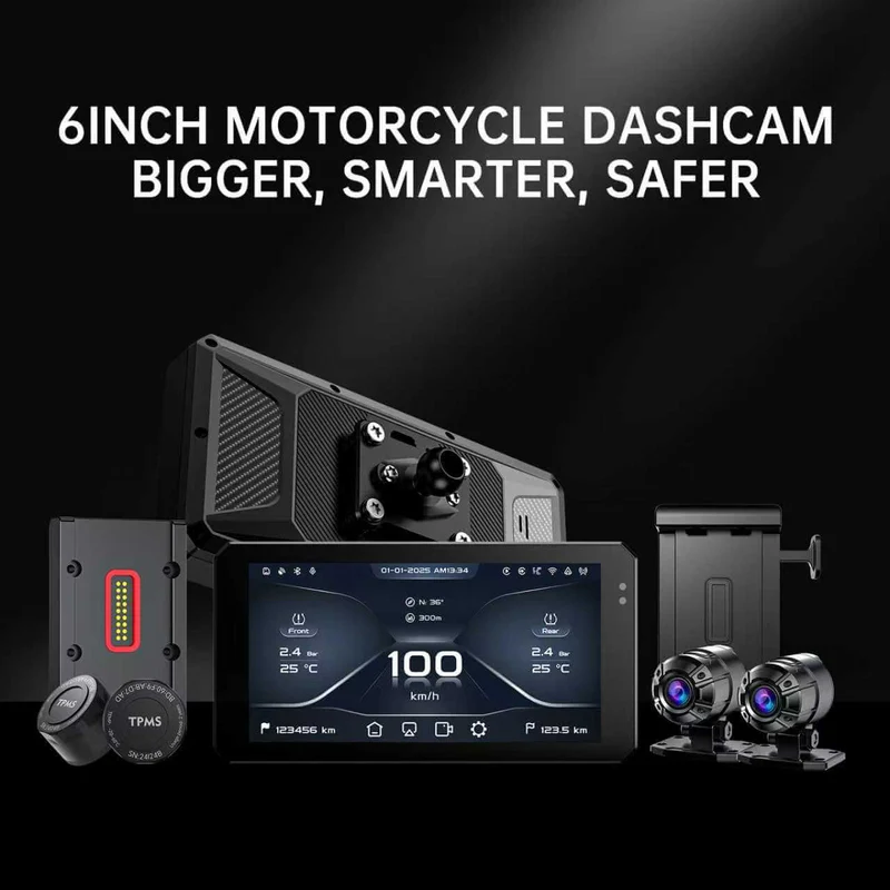 JADO S6 Motorcycle CarPlay & Android Auto Riding System