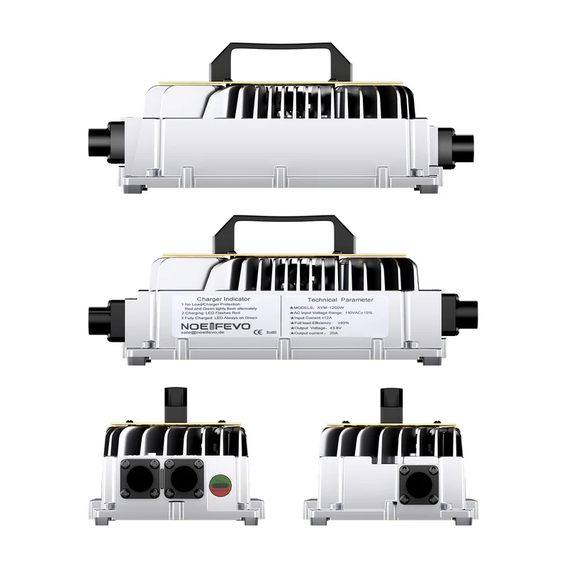 NOEIFEVO 43.8V 20A Lithium battery charger For 36V 38.4V LiFePO4 Battery, Golf Car Battery