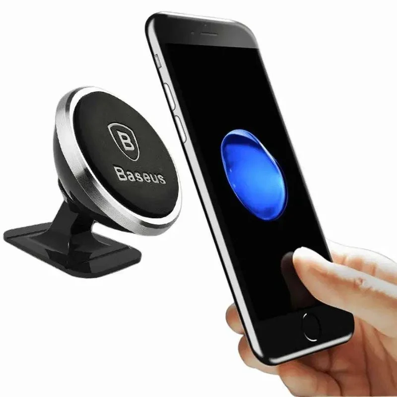 Support Téléphone Voiture Magnétique Baseus - Fixation Tableau de Bord - Rotation 360°