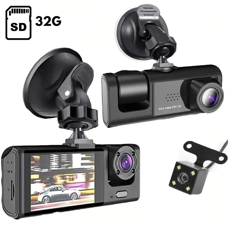 Dashcam BAIDELUO 1080P 3 caméras
