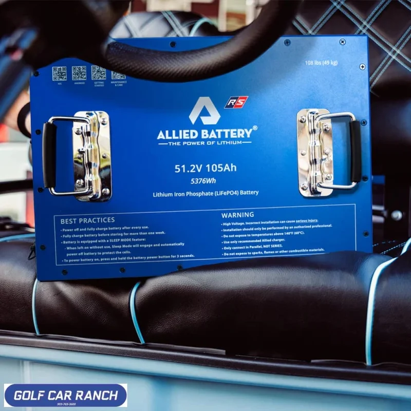 Lithium Golf Cart Battery Allied 48V 105AH - CCPREC08+ - Commercial Big Bank Golf Cart Battery Set
