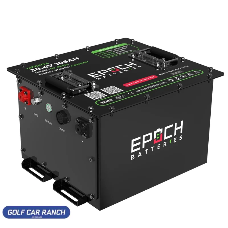 EPOCH 36V 105Ah, E-Z-GO - LiMax Series - Lithium (LiFePO4) Golf Cart Battery - Complete Kit