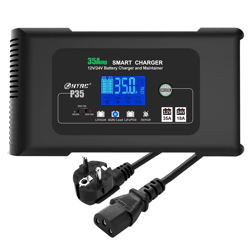 Chargeur moto intelligent 35A 12V 24V