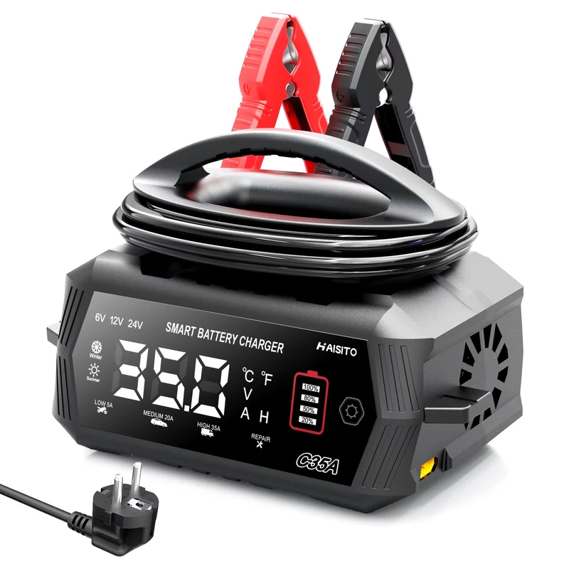 Chargeur moto batterie intelligent 35A 6V/12V/24V