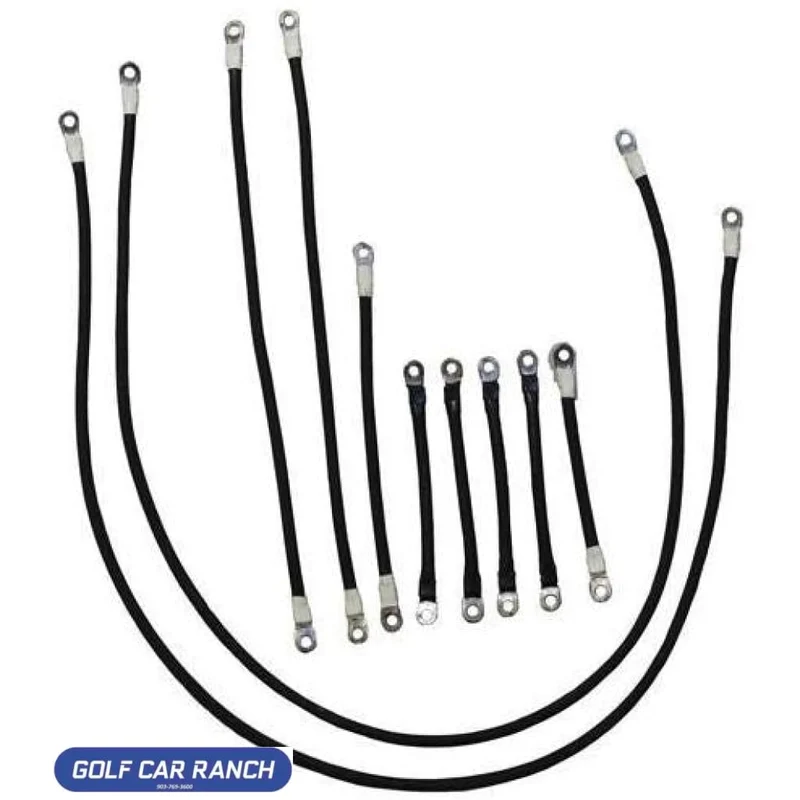 1258 1975-Up EZGO PDS-DCS - 600v 4-Gauge Heavy-Duty Weld Cable Set