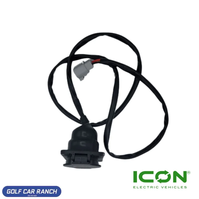 CHGR-704-IC Charger Receptacle for ECO by ICON, ICON Commercial, ICON-HD, and ICON EV Golf Carts