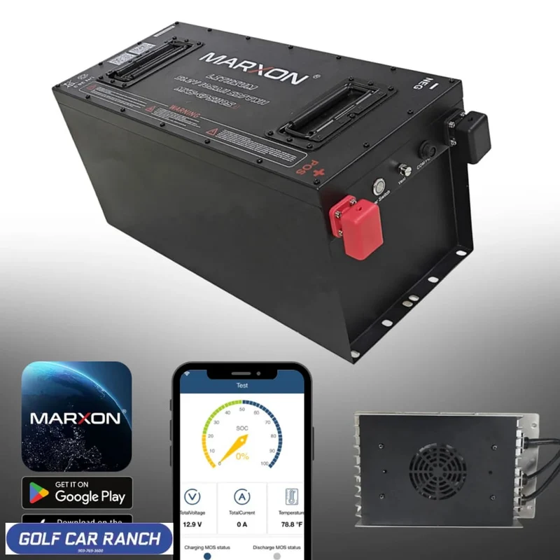 LITH-301 Marxon 51.2V 105AH Lithium LiFePo4 Battery Kit for Electric Golf Carts