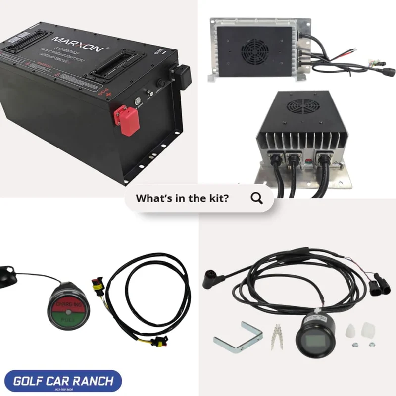 LITH-301 Marxon 51.2V 105AH Lithium LiFePo4 Battery Kit for Electric Golf Carts