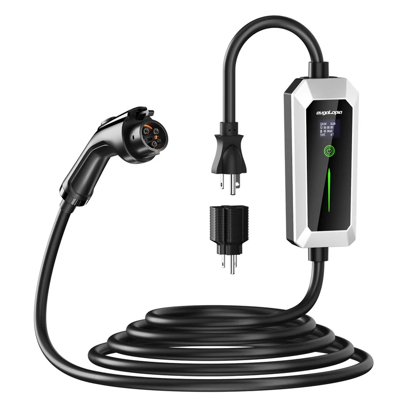 NOEIFEVO Level 2 Type 1 EV Charger - 6A-16A Charging Current, 3.5KW Max Power, IP65 Protection, NEMA Plug, Compatible with SAE J1772 Vehicles