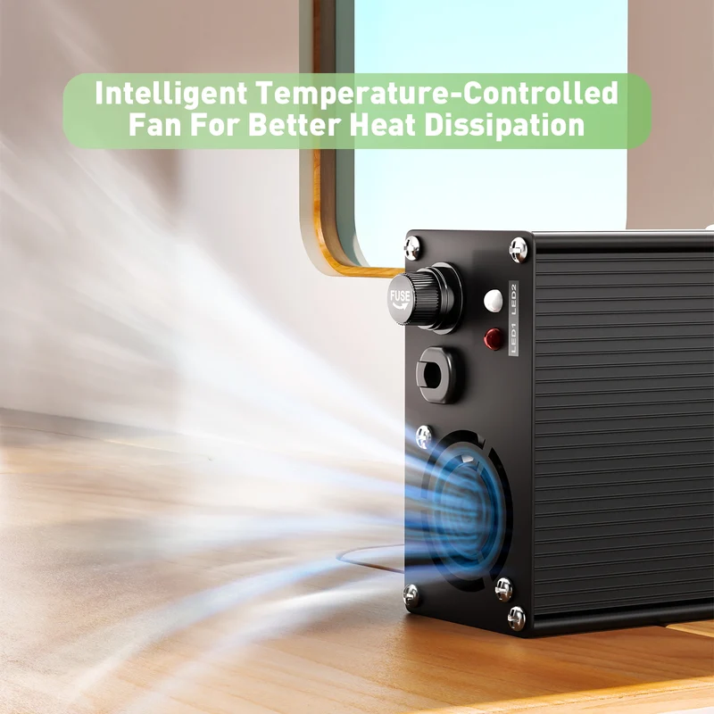 NOEIFEVO 24V 8A Lithium LiFePO4 Battery Charger, Charging Voltage 29.2V, with fan, aluminum housing, LCD screen